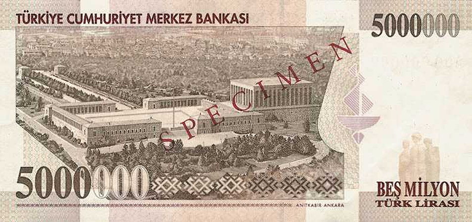 turkey currency images. Turkey Currency: turkey210s 1997r